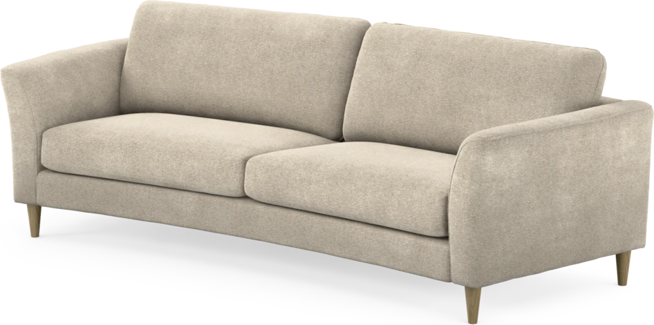 Bridge - 3-sits soffa svängd - Beige