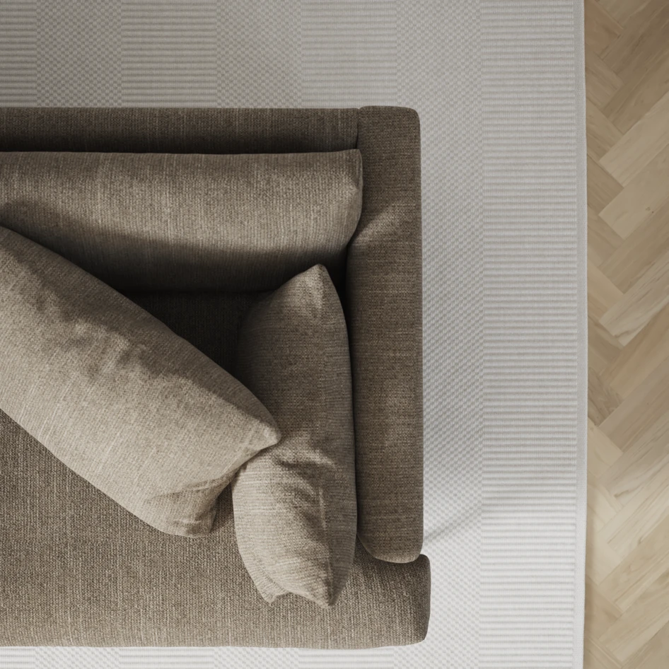 Harper - 3-sits soffa - Brun