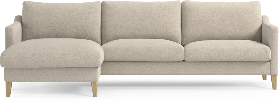 Winston - 3-sits soffa med schäslong, vändbar - Beige