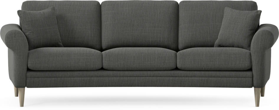 Eden - 3-sits soffa svängd - Grå