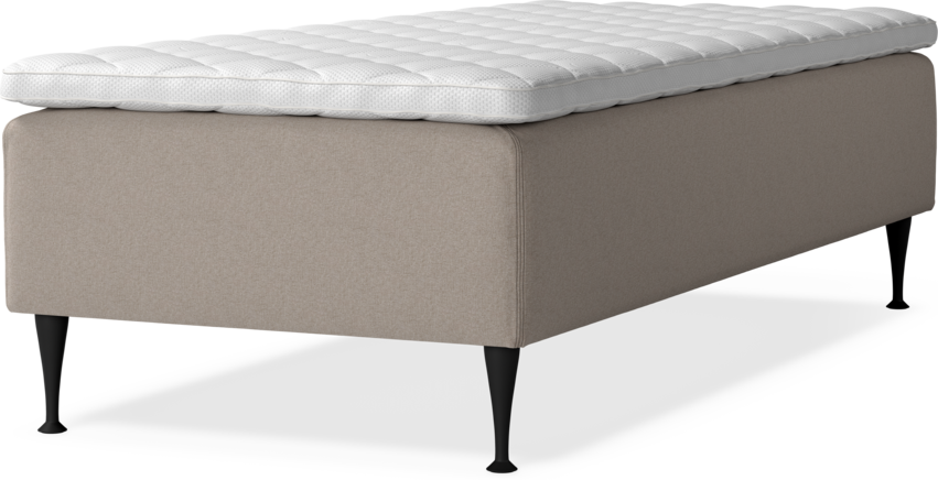 Delux Dream - Ramsäng, enkelsäng med bäddmadrass - Beige