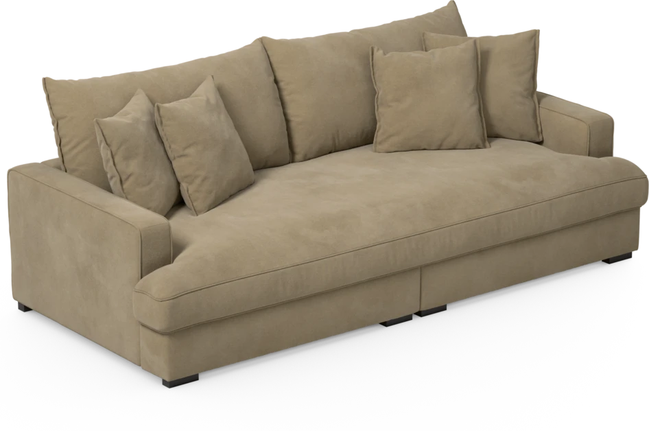 Rossi - 3-sits soffa, hel dyna - Beige