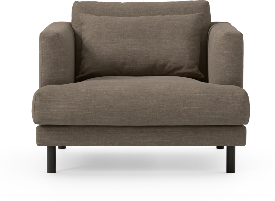 Harper - Fåtölj, 75 cm - Brun