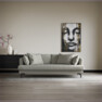 Harper - 3-sits soffa, hel dyna - Beige