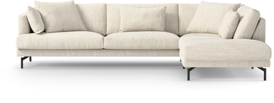 Harper - 3-sits soffa med divan höger - Vit