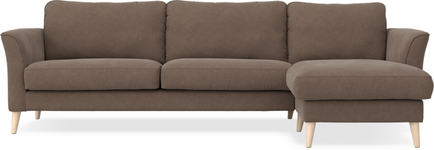 Bridge - 3-sits soffa med schäslong höger - Beige