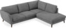 Madison - 2-sits soffa med divan höger - Vit