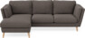 Madison Lux - 2-sits soffa med schäslong vänster - Grå