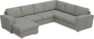 Friday - Hörnsoffa, 3+2-sits med schäslong vänster - Grå