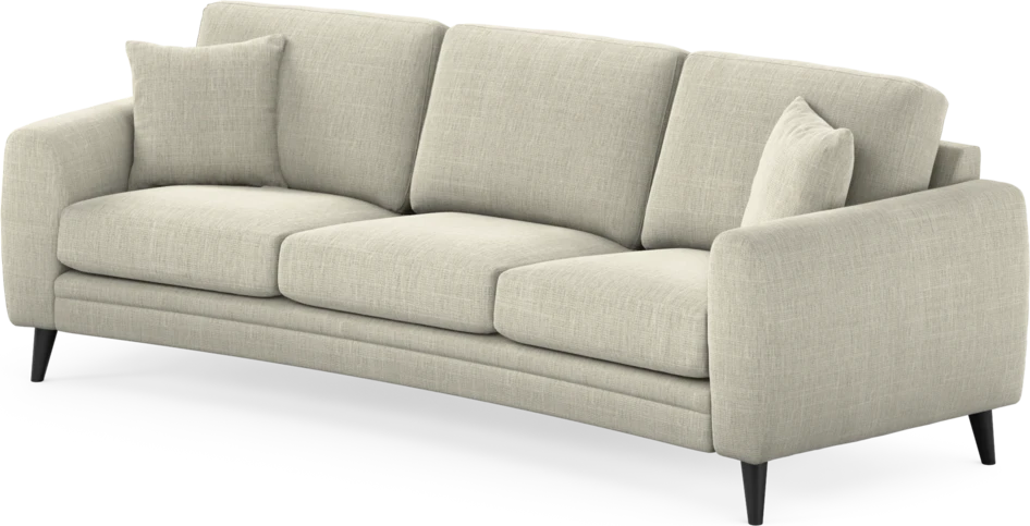 Eden - 3-sits soffa svängd - Beige