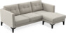 Rio - 3-sits soffa med schäslong höger - Beige