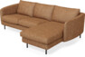 Madison - 2-sits soffa med schäslong höger - Orange
