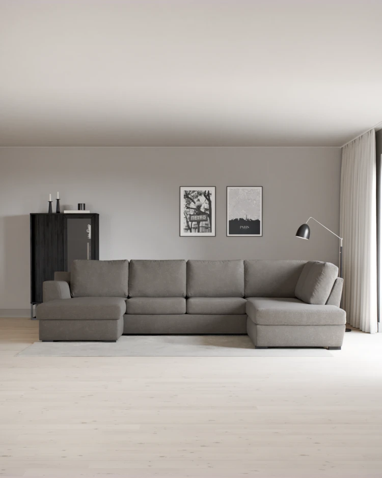 Friday - 3-sits soffa med schäslong vänster och divan höger - inspiration