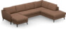 County - 3-sits soffa med schäslong vänster och divan höger - Orange