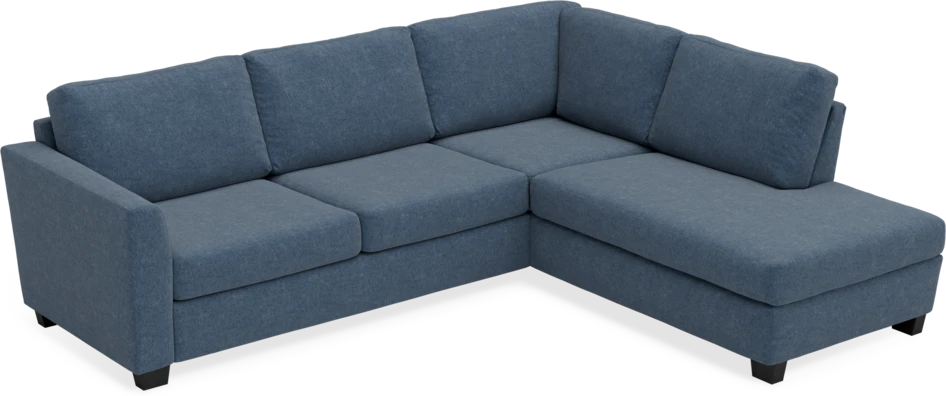 Friday - 2,5-sits soffa med divan höger - Blå
