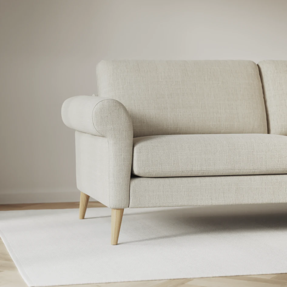 Bridge - 3-sits soffa svängd - Beige
