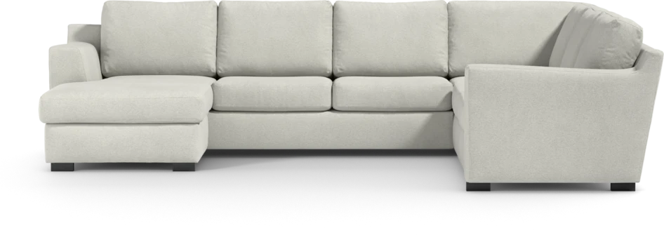 Friday - Hörnsoffa, 3+2-sits med schäslong vänster - Vit
