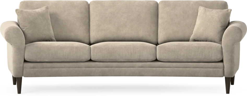 Eden - 3-sits soffa svängd - Beige