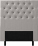Delux Pikerad XL - Sänggavel, 90-210 cm - Grå