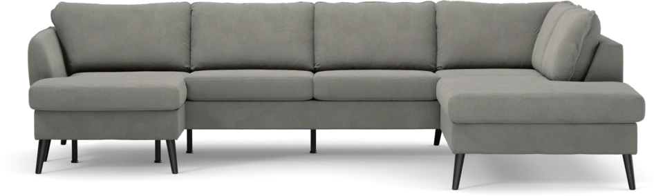 County - 3-sits soffa med schäslong vänster och divan höger - Grå