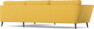 Madison Lux - 3-sits soffa med divan höger - Gul