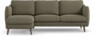 Madison Lux - 2-sits soffa med schäslong vänster - Brun