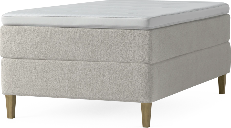 Delux Exclusive - Kontinentalsäng, enkelsäng 120 cm med bäddmadrass och sängben