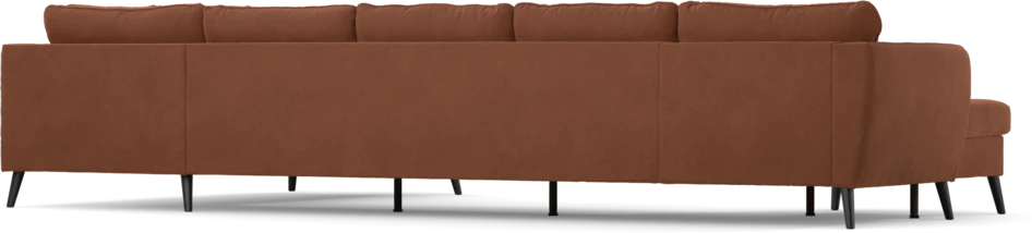 County - 4-sits soffa med schäslong vänster och divan höger - Orange