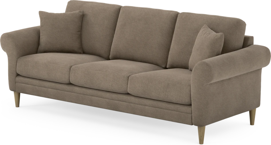 Eden - 3-sits soffa - Brun