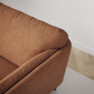 Madison Lux - 2-sits soffa med schäslong vänster - Orange
