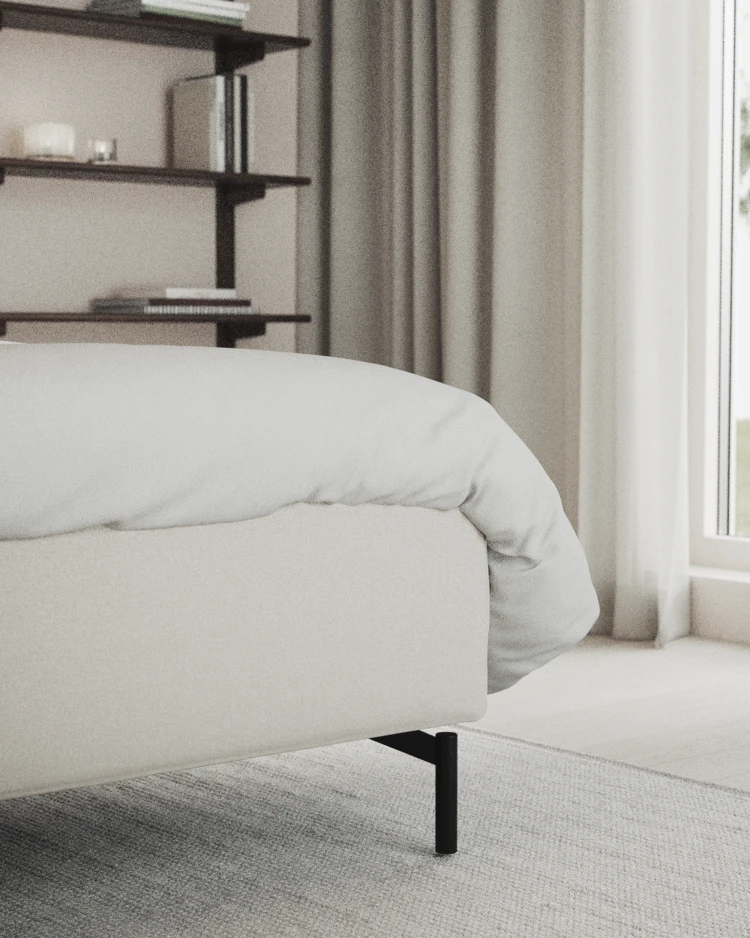Delux Exclusive - Kontinentalsäng, enkelsäng 120 cm med bäddmadrass och sängben - inspiration