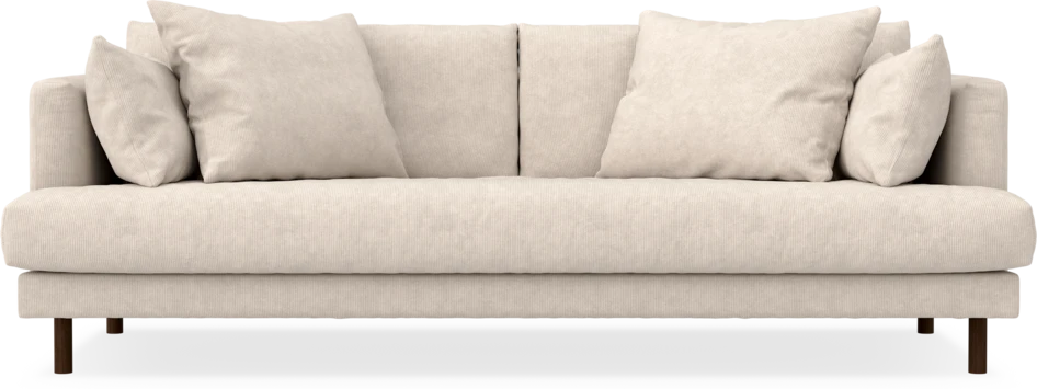 Harper - 3-sits soffa, hel dyna - Vit
