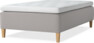 Delux Dream - Ramsäng, enkelsäng med bäddmadrass - Grå