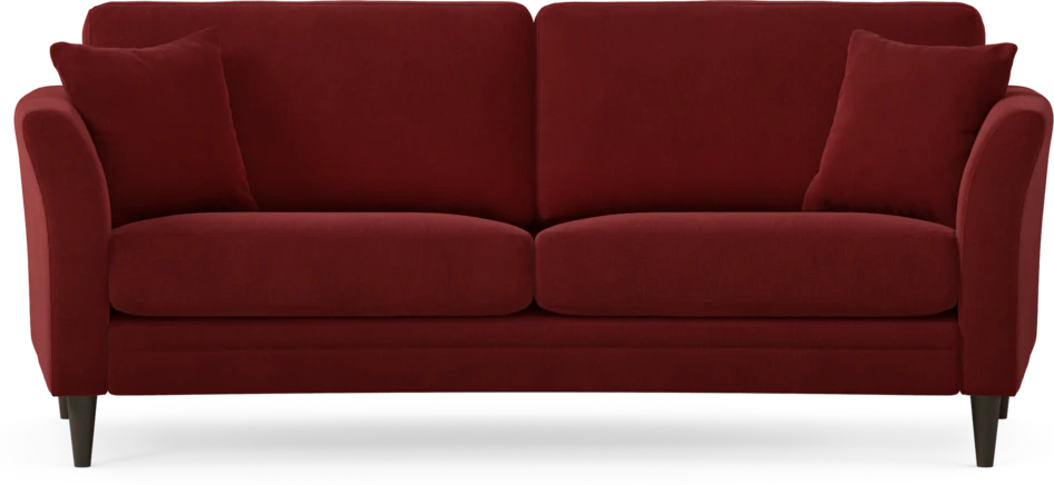 Eden - 2,5-sits soffa svängd - Röd