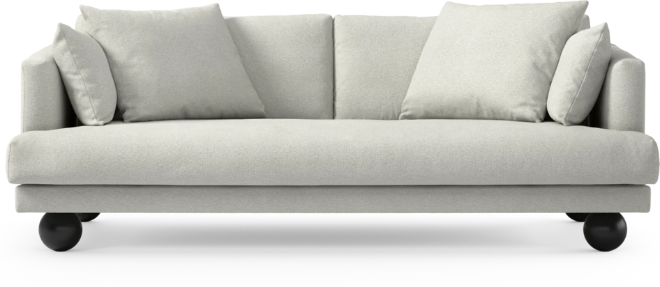 Harper - 3-sits soffa, hel dyna - Vit