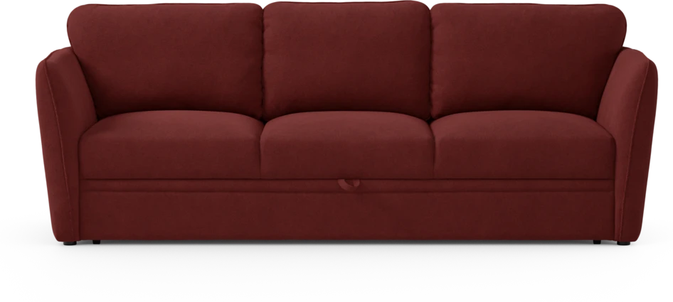 Öland - Bäddsoffa 3-sits, längsbäddad - Röd