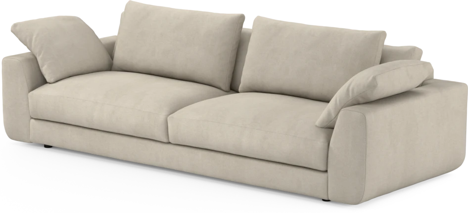 Amie - 4-sits soffa - Vit