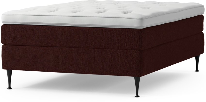 Delux Sense - Kontinentalsäng, enkelsäng 140 cm med bäddmadrass och sängben