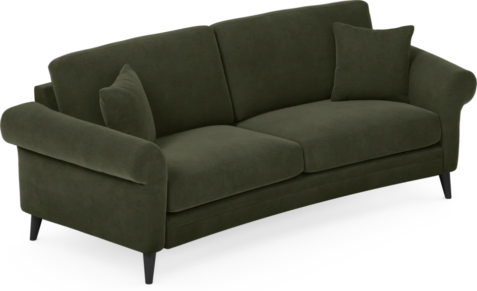 Eden - 2,5-sits soffa svängd - Grön