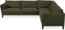 Winston - Hörnsoffa, 3+2 - Grön