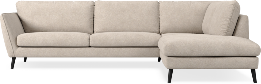 Madison Lux - 3-sits soffa med divan höger - Vit