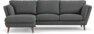 Madison Lux - 2-sits soffa med schäslong vänster - Grå