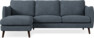 Madison Lux - 2-sits soffa med schäslong vänster - Vit
