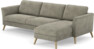 Bridge - 3-sits soffa med schäslong höger - Grå