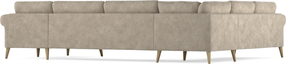 Bridge - Hörnsoffa, 2+3-sits med schäslong höger - Beige