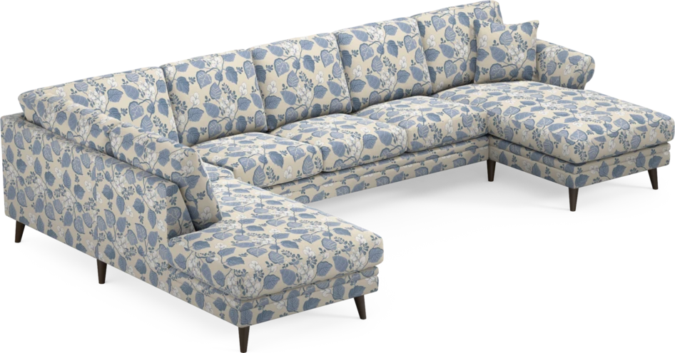 Eden - 3-sits soffa med divan vänster och schäslong höger - Flerfärgad