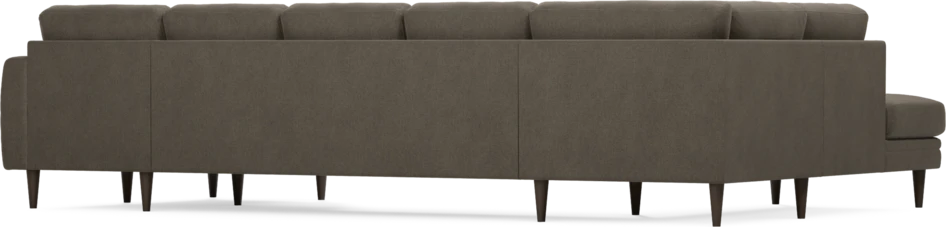 Eden - 3-sits soffa med divan vänster och schäslong höger - Brun