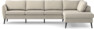 County - 3-sits soffa med divan höger - Beige