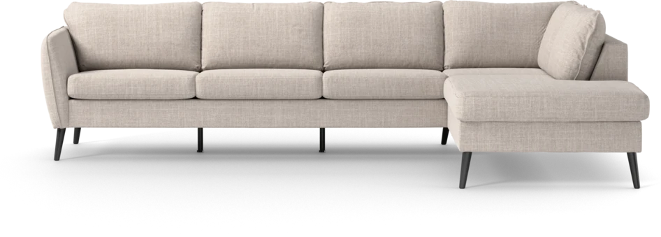 County - 3-sits soffa med divan höger - Beige