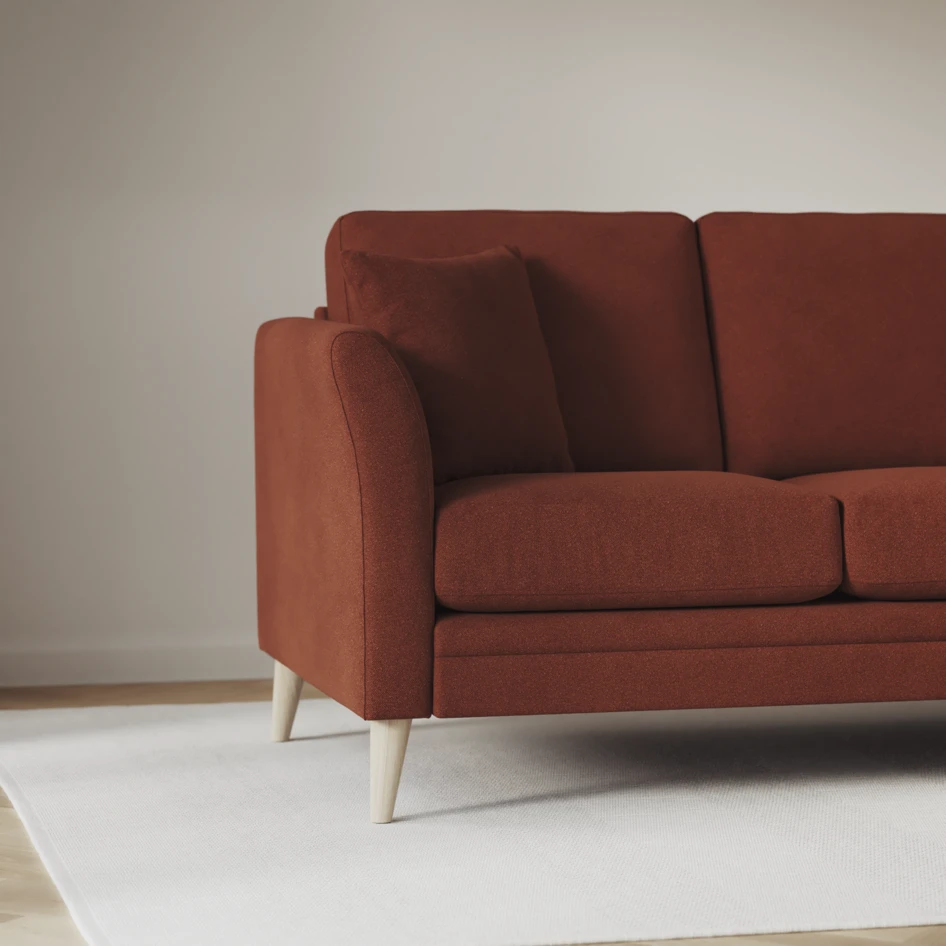 Eden - Hörnsoffa, 2+2-sits - Orange